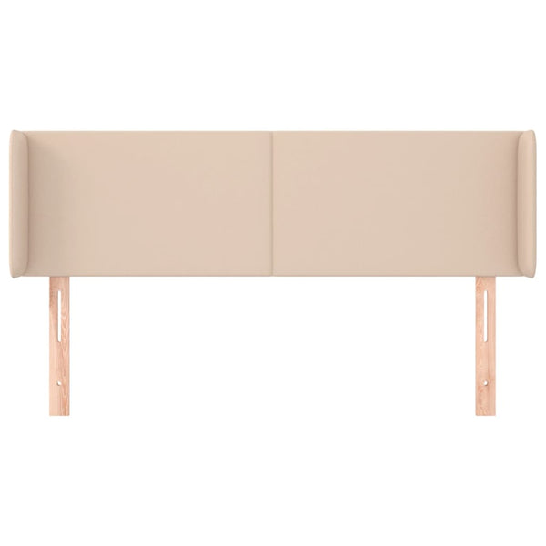 vidaXL Headboard with Wings Cappuccino Brown 147x16x78/88 cm Faux Leather