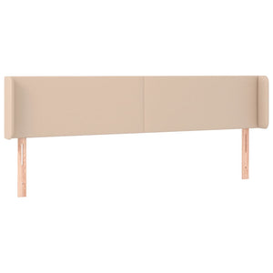 vidaXL Headboard with Wings Cappuccino Brown 163x16x78/88 cm Faux Leather