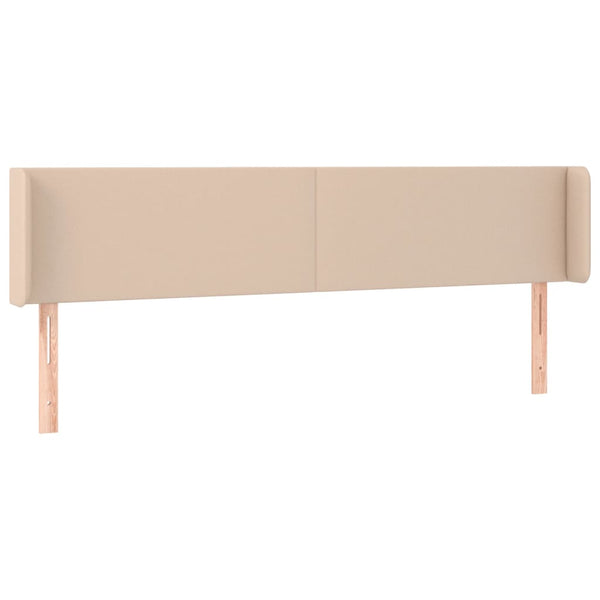 vidaXL Headboard with Wings Cappuccino Brown 163x16x78/88 cm Faux Leather