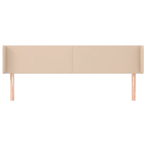 vidaXL Headboard with Wings Cappuccino Brown 163x16x78/88 cm Faux Leather