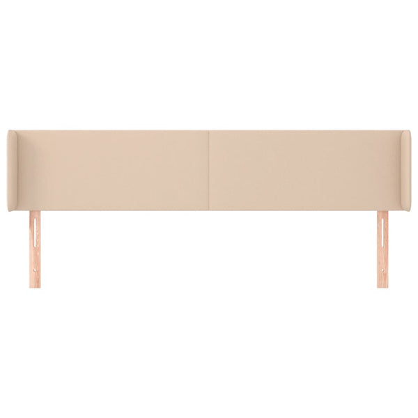 vidaXL Headboard with Wings Cappuccino Brown 163x16x78/88 cm Faux Leather