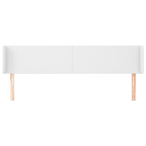 vidaXL Wingback Headboard White 183x16x78/88 cm Faux Leather