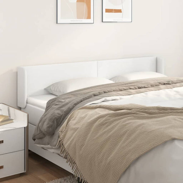vidaXL Wingback Headboard White 183x16x78/88 cm Faux Leather