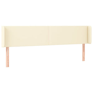 vidaXL Wingback Headboard Cream 183x16x78/88 cm Faux Leather