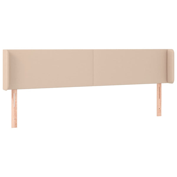 vidaXL Headboard with Wings Cappuccino Brown 183x16x78/88 cm Faux Leather