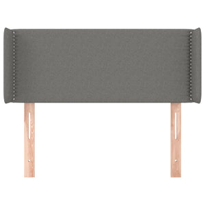 vidaXL Wingback Headboard Dark Grey 83x16x78/88 cm Fabric
