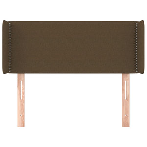 vidaXL Wingback Headboard Dark Brown 83x16x78/88 cm Fabric