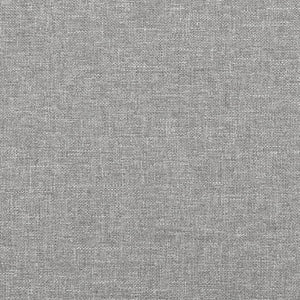 vidaXL Wingback Headboard Light Gray 93x16x78/88 cm Fabric