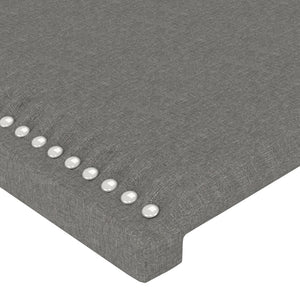 vidaXL Wingback Headboard Dark Grey 93x16x78/88 cm Fabric