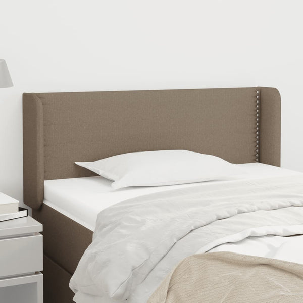 vidaXL Wingback Headboard Taupe 93x16x78/88 cm Fabric