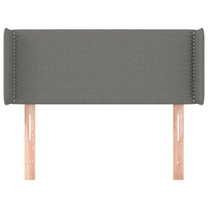 vidaXL Wingback Headboard Dark Grey 103x16x78/88 cm Fabric