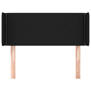 vidaXL Wingback Headboard Black 103x16x78/88 cm Fabric