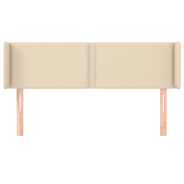 Kopfteil mit Ohren Creme 147x16x78/88 cm Stoff