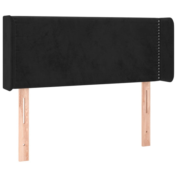 vidaXL Wingback Headboard Black 103x16x78/88 cm Velvet