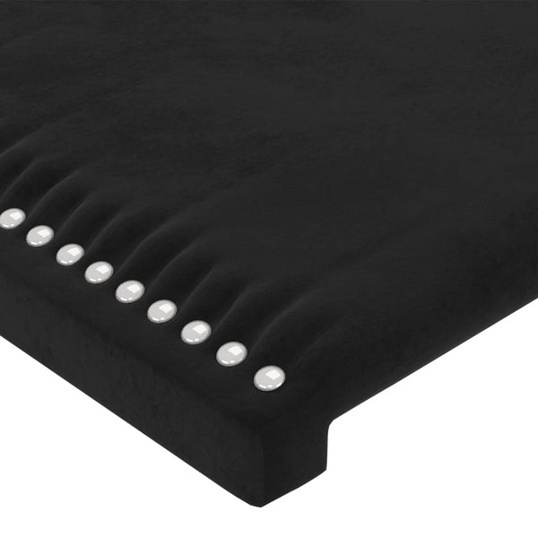 vidaXL Wingback Headboard Black 103x16x78/88 cm Velvet