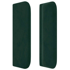 vidaXL Wingback Headboard Dark Green 103x16x78/88 cm Velvet