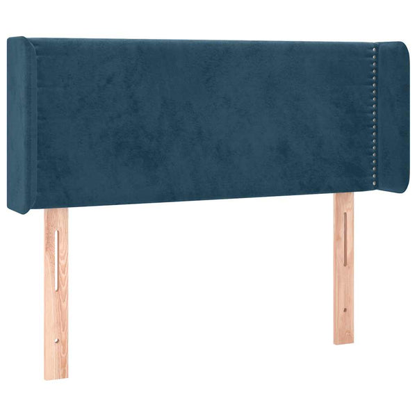 vidaXL Wingback Headboard Dark Blue 103x16x78/88 cm Velvet