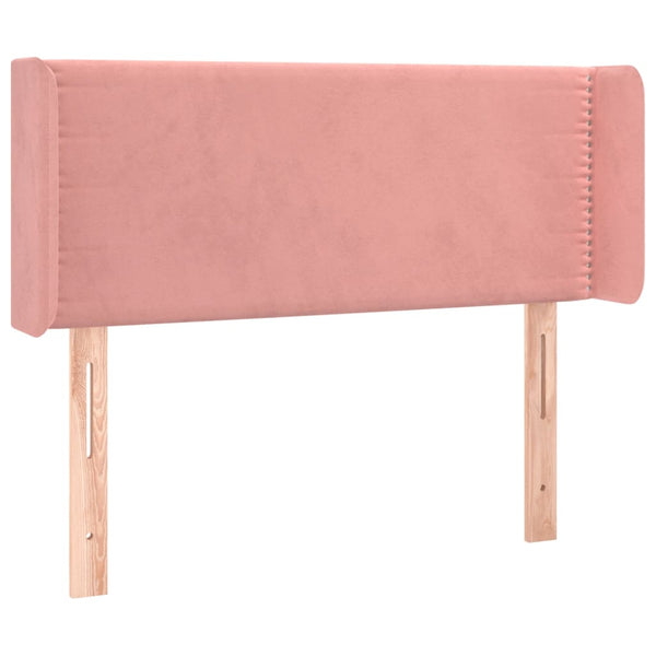 vidaXL Wingback Headboard Pink 103x16x78/88 cm Velvet