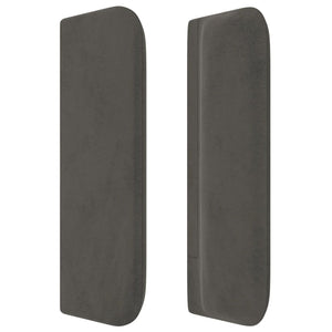 vidaXL Wingback Headboard Dark Grey 163x16x78/88 cm Velvet