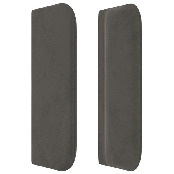 vidaXL Wingback Headboard Dark Grey 163x16x78/88 cm Velvet