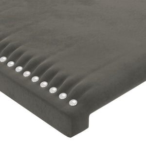 vidaXL Wingback Headboard Dark Grey 163x16x78/88 cm Velvet