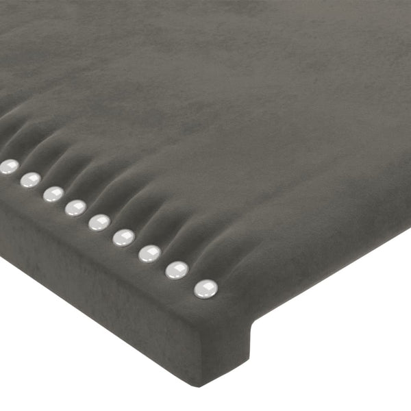 vidaXL Wingback Headboard Dark Grey 163x16x78/88 cm Velvet