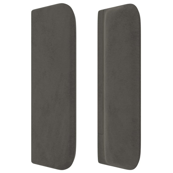 vidaXL Wingback Headboard Dark Grey 183x16x78/88 cm Velvet