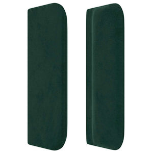 vidaXL Wingback Headboard Dark Green 183x16x78/88 cm Velvet
