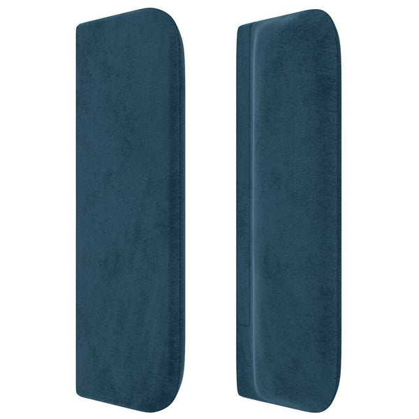 vidaXL Wingback Headboard Dark Blue 183x16x78/88 cm Velvet