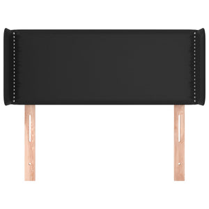 vidaXL Wingback Headboard Black 83x16x78/88 cm Faux Leather