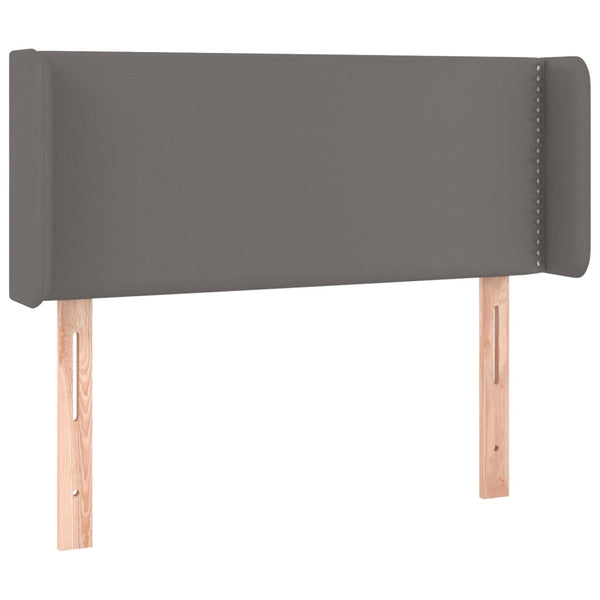 vidaXL Wingback Headboard Grey 83x16x78/88 cm Faux Leather