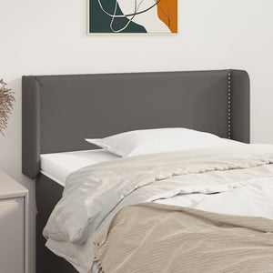 vidaXL Wingback Headboard Grey 83x16x78/88 cm Faux Leather