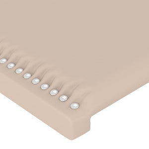 vidaXL Headboard with Wings Cappuccino Brown 83x16x78/88 cm Faux Leather