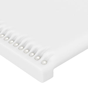 vidaXL Headboard with Wings White 93x16x78/88 cm Faux Leather