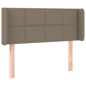 Kopfteil mit Ohren Taupe 93x16x78/88 cm Stoff