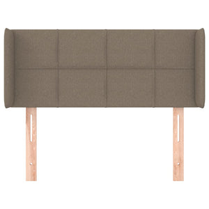 Kopfteil mit Ohren Taupe 93x16x78/88 cm Stoff