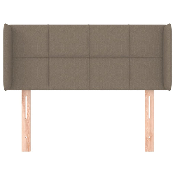 Kopfteil mit Ohren Taupe 93x16x78/88 cm Stoff
