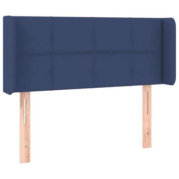 vidaXL Wingback Headboard Blue 103x16x78/88 cm Fabric