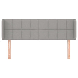 vidaXL Wingback Headboard Light Grey 147x16x78/88 cm Fabric