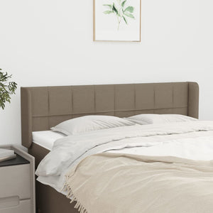 vidaXL Tufted Headboard Taupe 147x16x78/88 cm Fabric