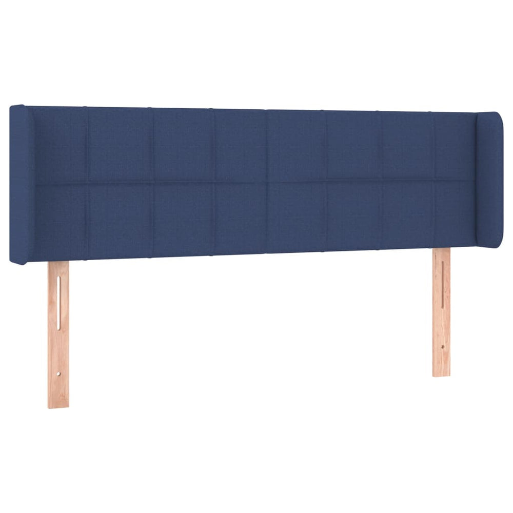 vidaXL Wingback Headboard Blue 147x16x78/88 cm Fabric