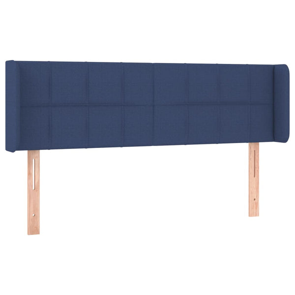 vidaXL Wingback Headboard Blue 147x16x78/88 cm Fabric