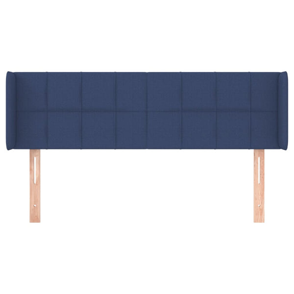 vidaXL Wingback Headboard Blue 147x16x78/88 cm Fabric