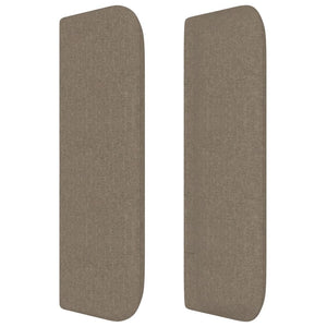 vidaXL Wingback Headboard Taupe 163x16x78/88 cm Fabric