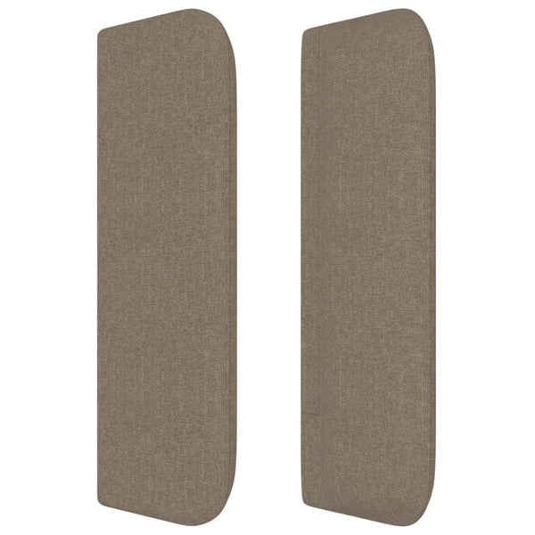 vidaXL Wingback Headboard Taupe 163x16x78/88 cm Fabric