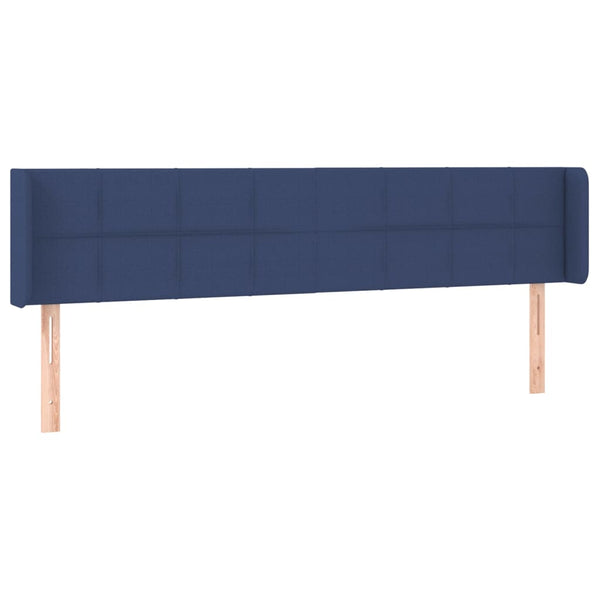 vidaXL Wingback Headboard Blue 163x16x78/88 cm Fabric