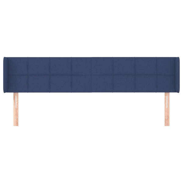vidaXL Wingback Headboard Blue 163x16x78/88 cm Fabric