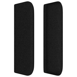vidaXL Wingback Headboard Black 183x16x78/88 cm Fabric
