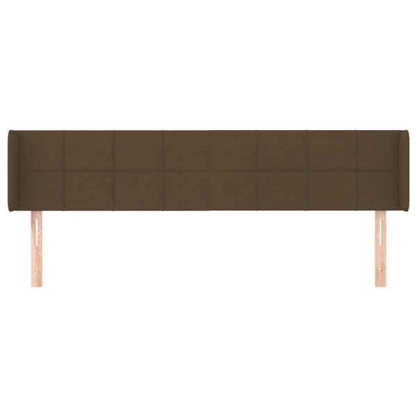 vidaXL Wingback Headboard Dark Brown 183x16x78/88 cm Fabric