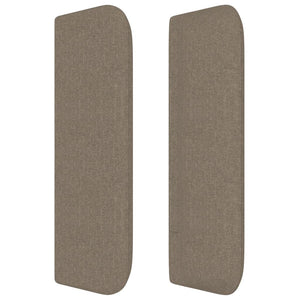 vidaXL Wingback Headboard Taupe 183x16x78/88 cm Fabric